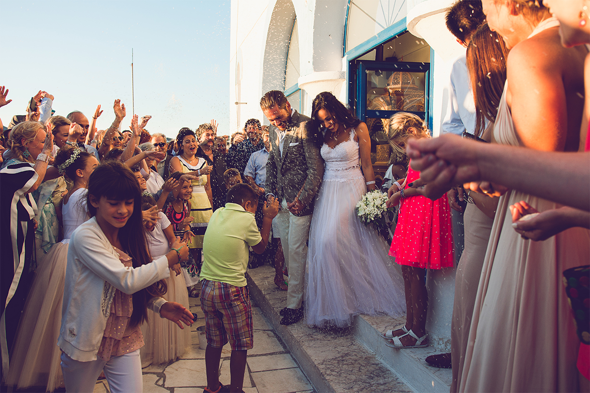 wedding skyros sporades weddingingreece wedding destination groom bride rice church ceremony