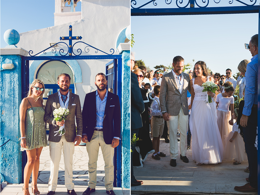 wedding skyros sporades weddingingreece wedding destination groom bride live music violin church ceremony maid of honour best man
